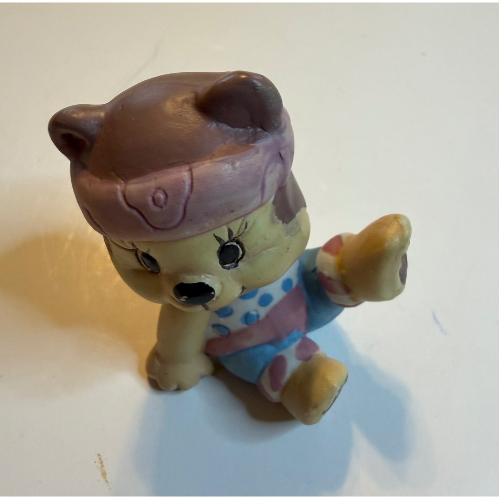Vintage Ceramic Bear‎ Figurine  Whimsical Collectible